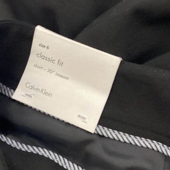Calvin Klein Suit Women's Black Classic Fit Short Trouser Pants Size 6 NWT - Picture 11 of 12